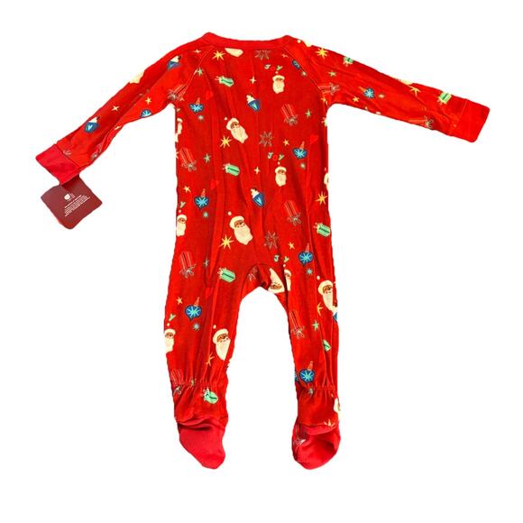 Wondershop Baby Size 3-6 Months Red Cotton Sleep-n-Play One Piece Christmas - Picture 3 of 10